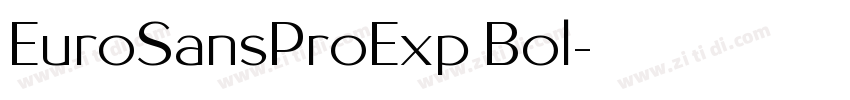 EuroSansProExp Bol字体转换